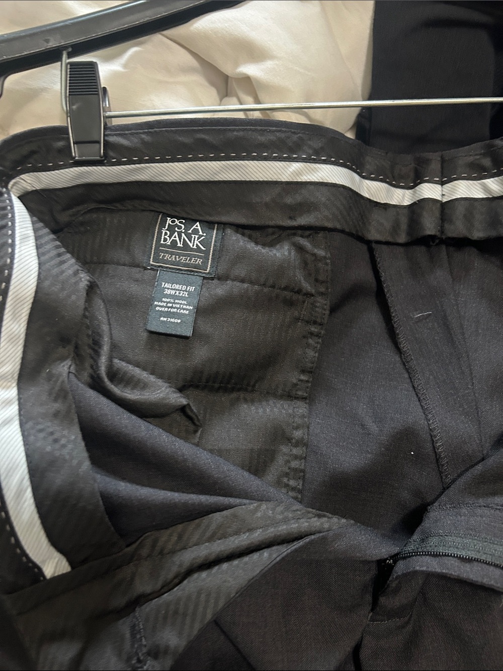 Jos. A. Bank Black Traveler Tailored Dress Pants